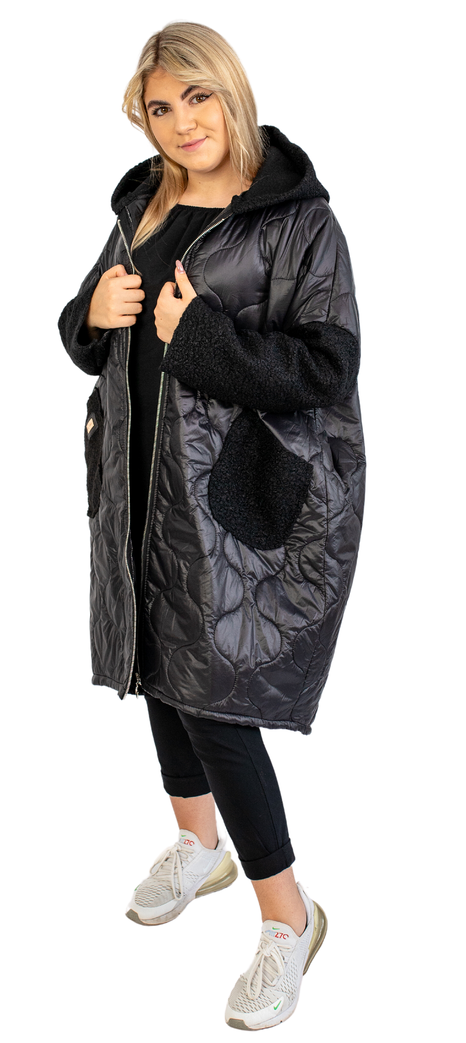 Jesienny płaszcz PLUS SIZE POLSKI PRODUKT