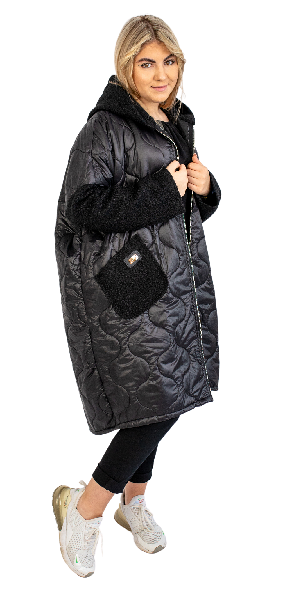 Jesienny płaszcz PLUS SIZE POLSKI PRODUKT