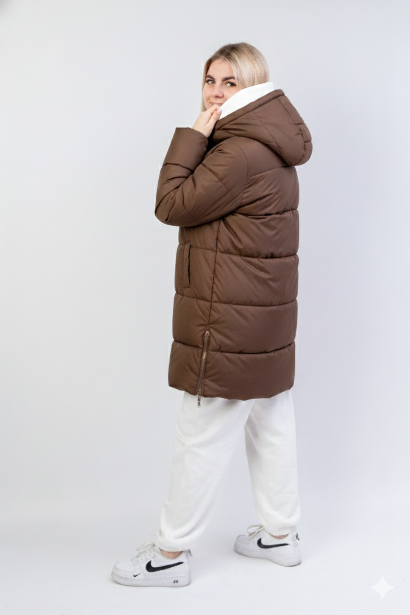 Ciepła/lekka/miękka nieprzemakalna kurtka idealna na zimę plus size