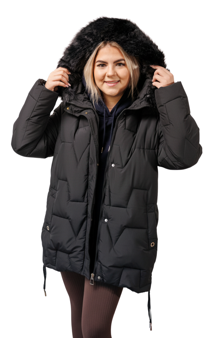 Nowoczesna Zimowa Kurtka Premium Damska Plus Size – Ciepła, Lekka i Wodoodporna na Mroźne Dni