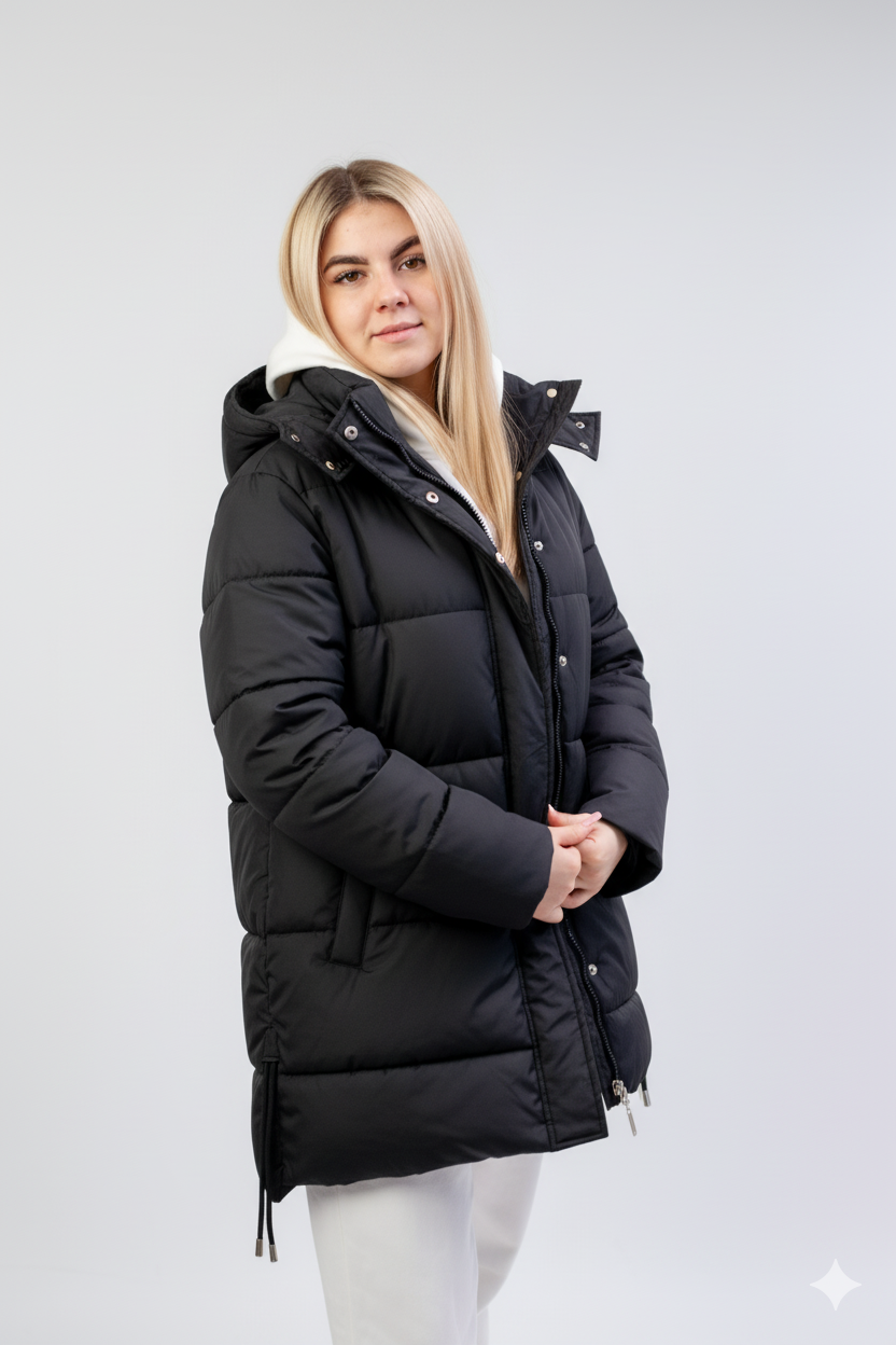 Ciepła/lekka/miękka nieprzemakalna kurtka idealna na zimę plus size