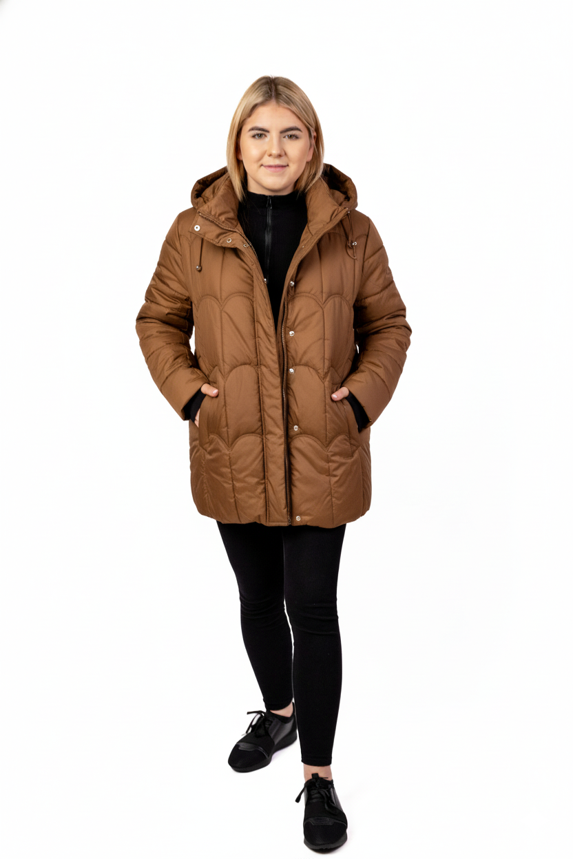 Damska Kurtka Plus Size – Lekka, Ciepła i Odporna na Deszcz