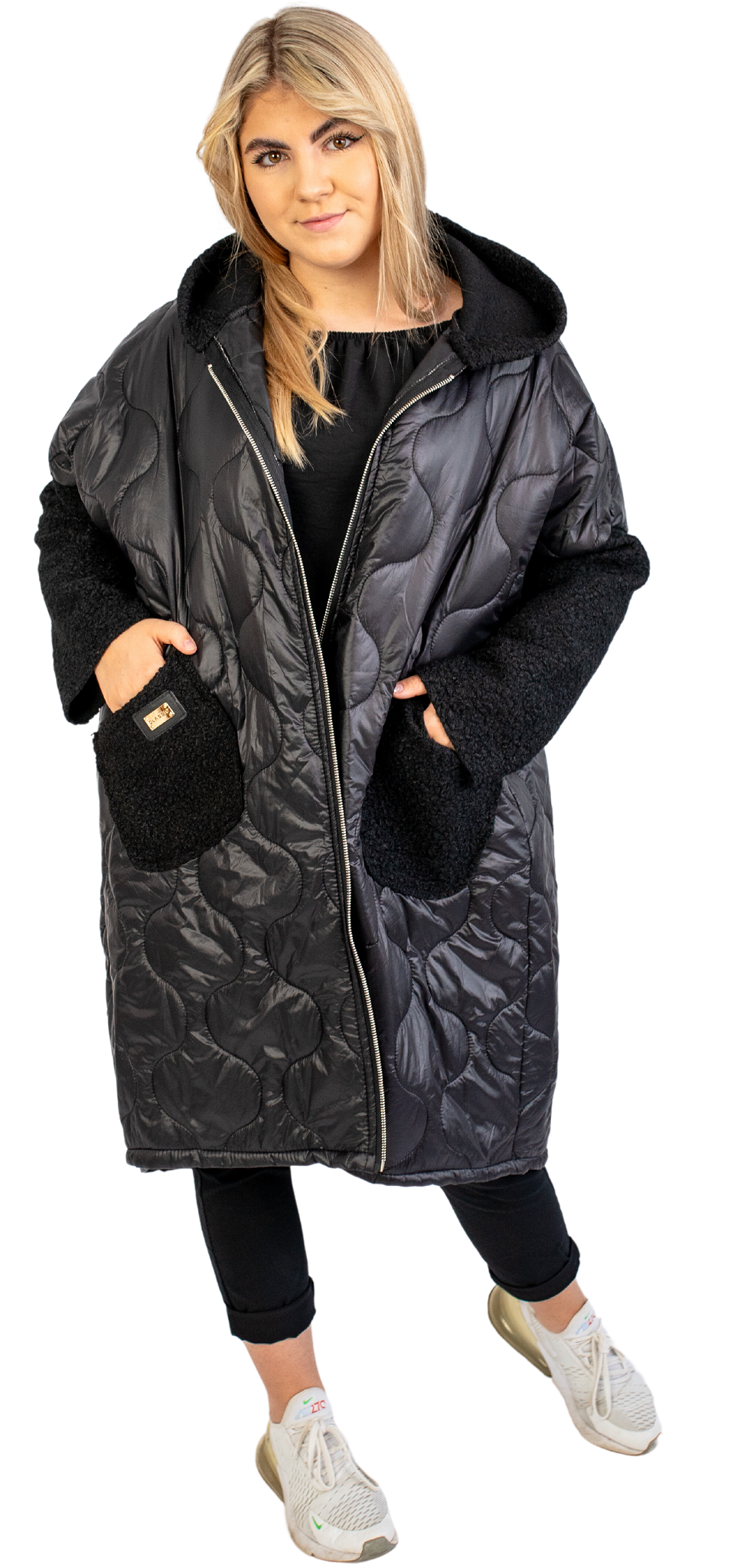 Jesienny płaszcz PLUS SIZE POLSKI PRODUKT