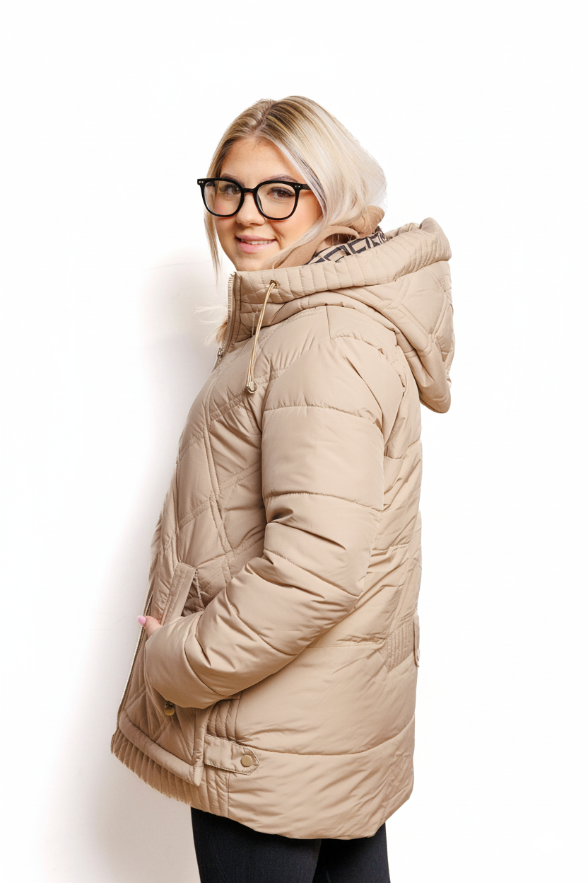 Zimowa Kurtka Plus Size – Lekka, Wodoodporna i Stylowa w Dużych Rozmiarach