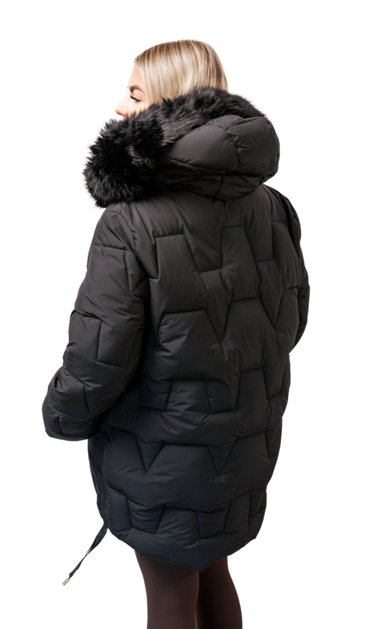 Nowoczesna Zimowa Kurtka Premium Damska Plus Size – Ciepła, Lekka i Wodoodporna na Mroźne Dni