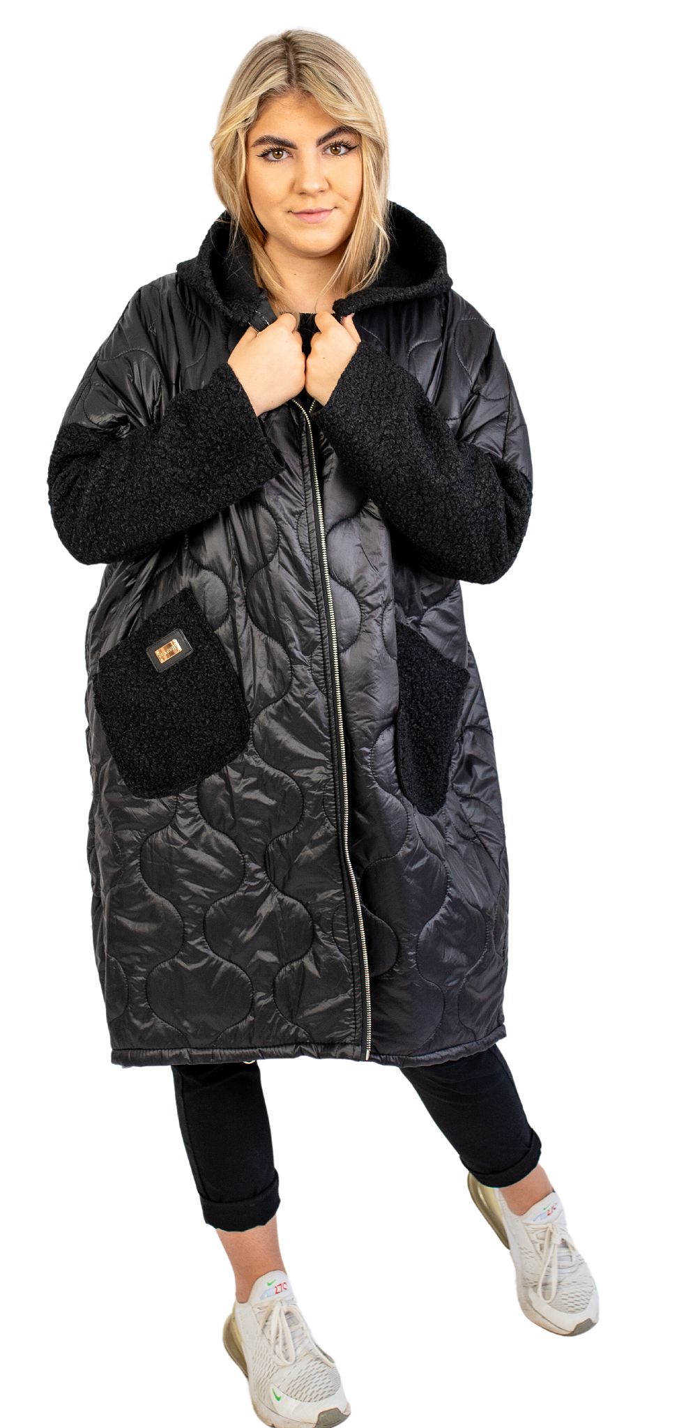 Jesienny płaszcz PLUS SIZE POLSKI PRODUKT