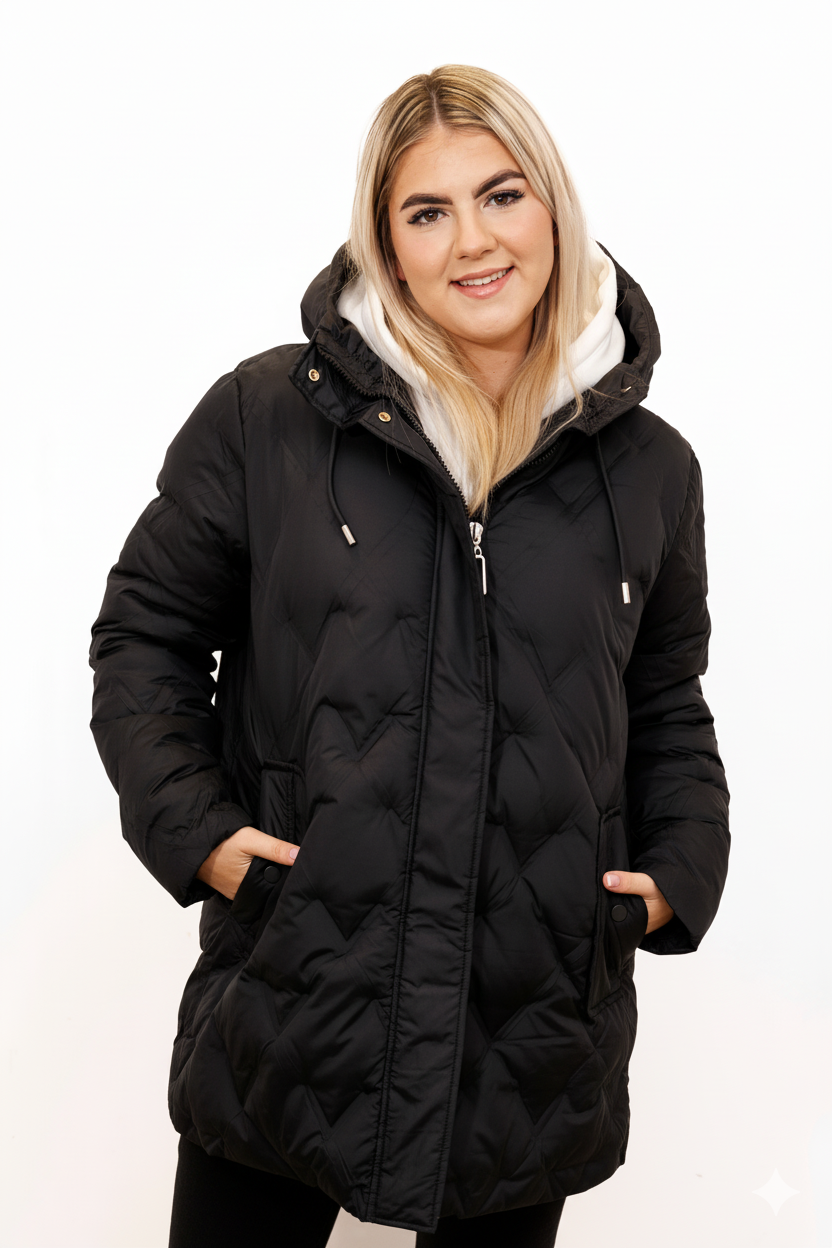 Stylowa i Funkcjonalna ZIMOWA Kurtka Damska Plus Size – Ciepło, Lekkość i Pełna Ochrona Przed Deszczem i zimnem