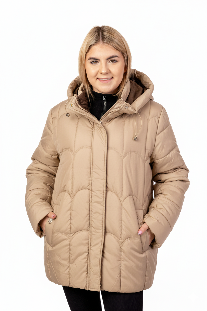 Damska Kurtka Plus Size – Lekka, Ciepła i Odporna na Deszcz