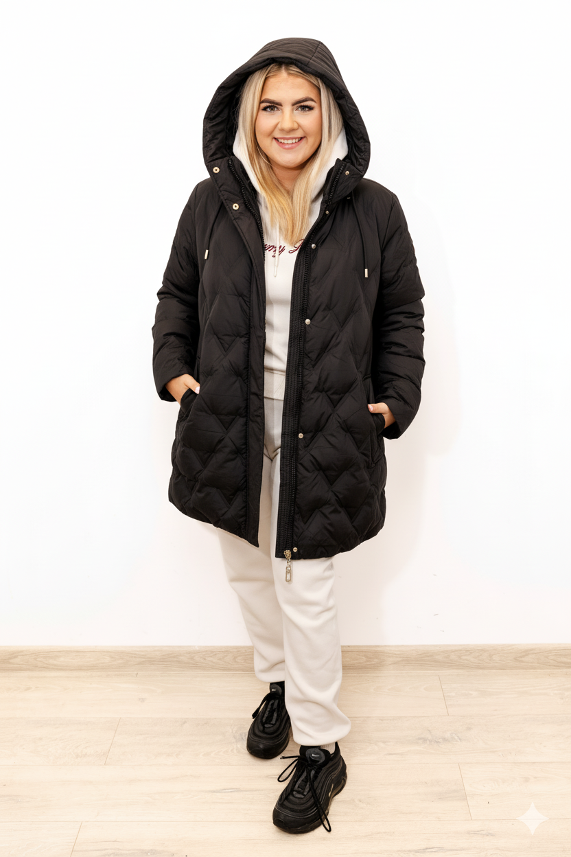 Stylowa i Funkcjonalna ZIMOWA Kurtka Damska Plus Size – Ciepło, Lekkość i Pełna Ochrona Przed Deszczem i zimnem