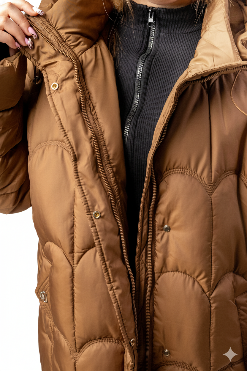 Damska Kurtka Plus Size – Lekka, Ciepła i Odporna na Deszcz